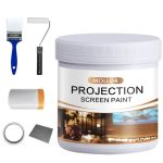 Mollor Projector Screen Paint Single-coat Short Throw Projector Screen Paint For Picture Perfect 1080 HD And 4K Uhd Clarity Idea