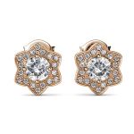 DESTINY Estella Earrings With Crystals From Swarovski-rose Gold