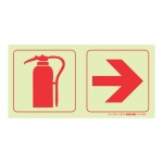 Parrot F19 Photoluminescent 190MM Safety Sign SNP19F19