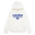 Converse Boys Bleacher Athletic Pull Over Hoodie In Egret - Egret 7