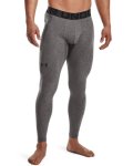 Men's Ua Coldgear Armour Leggings - Charcoal Light Heather LG