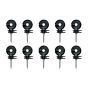 Wood Post Insulators Screw Ring For Electric Fencing - Set Of 10