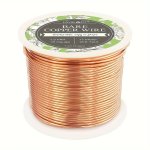 1 Roll Of Premium Bare Copper Wire - Oxidizable Pure Copper For Handmade Jewelry Making Beading Gardening And Diy Projects - Per