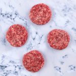 AVG 1 Pack Of 4 Thin Grass Fed Free Range Beef Burgers No Additives 640G