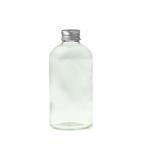 500ML Clear Glass Generic Bottle With Aluminium Screw Cap - Silver 28 410