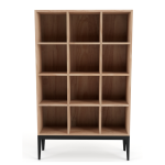 Holly Vertical Cubicle Shelf - Pine In Chestnut Finish