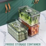 Zs - Fridge Storage Container With Storage Timer Lid