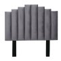 Cahya Steps Panel Headboard Queen-grey