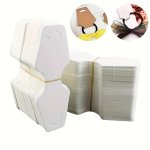 50PCS Foldable Jewelry Display Cards - Black & White Perfect For Necklaces Bracelets And Headwear Packaging