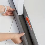 1PC Anti-friction Door Seal Strip 93CM 36.61IN-USE The Under The Door Vent Blocker To Keep Your House Warm And Ventilated For Ho