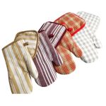 2PC Oven Mitten Glove Pot Holder - Red
