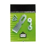 Hasp + Staple Galvanised Light 75MM