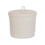 Lidded Cylinder Basket - Ivory - Standard