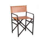 Buffalo Leather Industrial Directors Chair