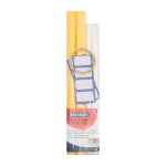 Marlin Colour Kraft Combo Pack: 2 X 1M Colour Kraft Rolls 2 X 1M Poly Rolls 6 Blue Border Labels & 1 Clear Tape