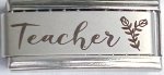 9MM Laser Italian Charm - Teacher Superlink