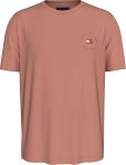 Tommy Hilfiger Mens Roundle Logo Chest Tee T-Shirts In Clay Pink - Clay Pink 2XL