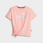 Puma Yth Ess+ Logo Knotted Tee G _ 173781 _ Pink - L Pink