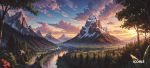 Natures Mountain Embrace Full Desk XL Coverage Gaming And Office Mouse Pad