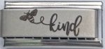 9MM Laser Italian Charm - Bee Kind Superlink