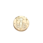 Wax Seal Stamp - Brass Head And Wooden Handle - Lady And Bicycle 25MM