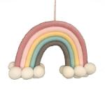 4AKID Rainbow Cot Mobile - Pastel Pinks