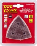 Sandpaper A o 80MM 10PC Delta Shape 80GRIT