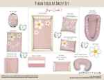 Cot Duvet Bedding Plain Field Of Daisy Set