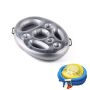 Inflatable Pool Beverage Float Stand With Air Pump For Drinks Snacks Fruit