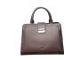 Artisan Woven Frame Satchel- Dark Brown