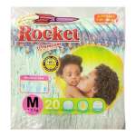 Rocket Premium Diapers Medium 20S