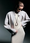 Cap-sleeved Rib-knit Top - Cream