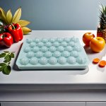 33 Grids Ice Cube Tray Round Diamond Silicone Mold Food Grade Plastic Refrigerator Storage Bins With Food Contact Safe - Kitchen