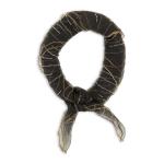 Black Stripe Sequins Bandana Scarf