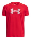 Boys' Ua Velocity Branded Short Sleeve - Red Ymd
