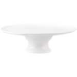 White Round Dolomite Cake Plate 35CM