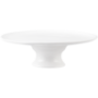 White Round Dolomite Cake Plate 35CM