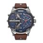 Diesel DZ7314 Mr. Daddy 2.0 Gunmetal Coffee Leather Watch - 57MM