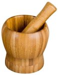 Bambo O O_mortar & Pestle Herb Manual Hand Muller Grinder