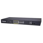 Vivotek Unmanaged 24X 10 100 Poe + 2X Gigabit Sfp Poe Extender Up To 200M Rackmountable 380W
