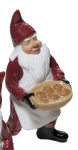 Santa Bakers Plate With 3 Cookies 10X13.5CM