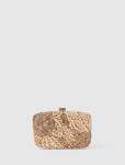 Everly Orchid Flower Clasp Hardcase Clutch - 0 Gold
