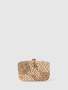 Everly Orchid Flower Clasp Hardcase Clutch - 0 / Gold