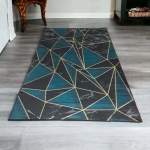 Smte 200CM X 150CM Modern 3D Geometric Design Carpet rug A85 With Keychain