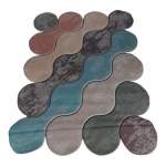 Smte Quality Large 3D Printed European Style Rug Pink & Purple F1 B23 With Keychain