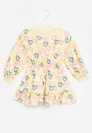 PoP Candy Heart Print Dress - Yellow