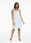 Frill Viscose A-line Dress