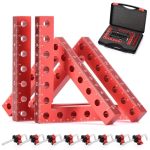 Corner Clamp For Woodworking 90 Degree Corner Clamp 4 Pack 5.5"ALUMINUM Alloy Right Angle Woodworking Tools Positioning Squares