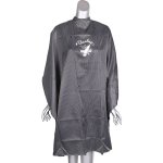 Barber Cape Black Pinstripes & Centre Barber Design Studs