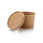 Rustic Kraft Ice Cream Tub - Pack Of 15
